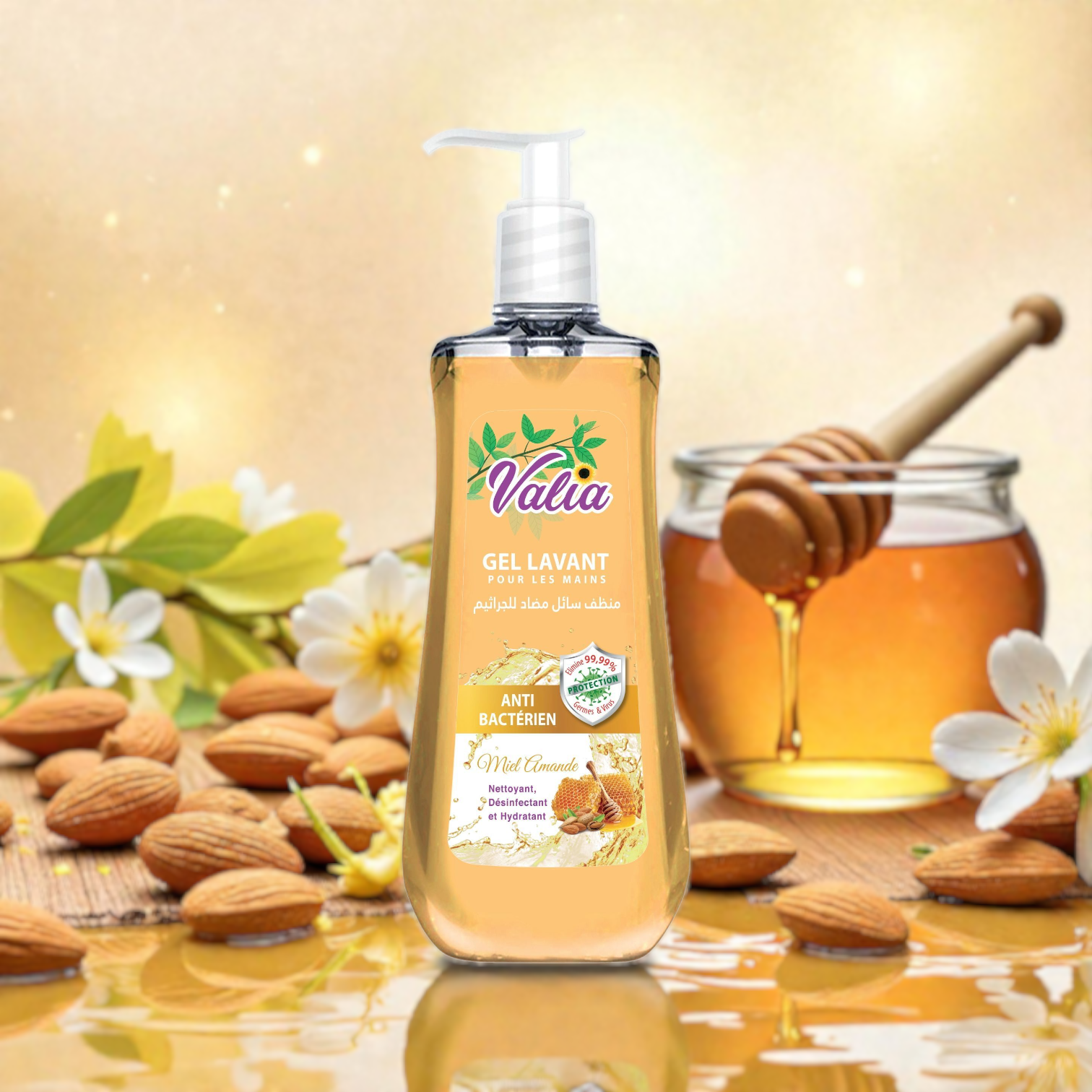 Valia Gel Lavant Mains - Miel